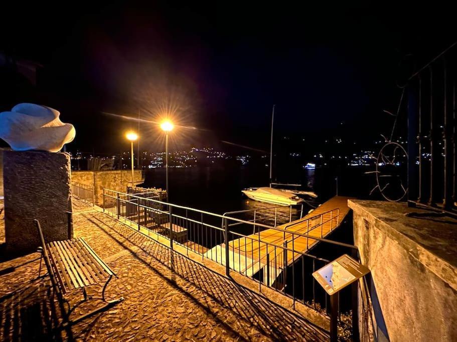 Romantic Home Stone With Amazing View Lake Of Como And Oleandra Laglio Eksteriør billede