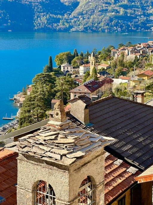 Romantic Home Stone With Amazing View Lake Of Como And Oleandra Laglio Eksteriør billede