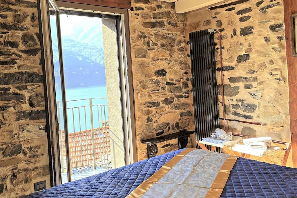 Romantic Home Stone With Amazing View Lake Of Como And Oleandra Laglio Eksteriør billede