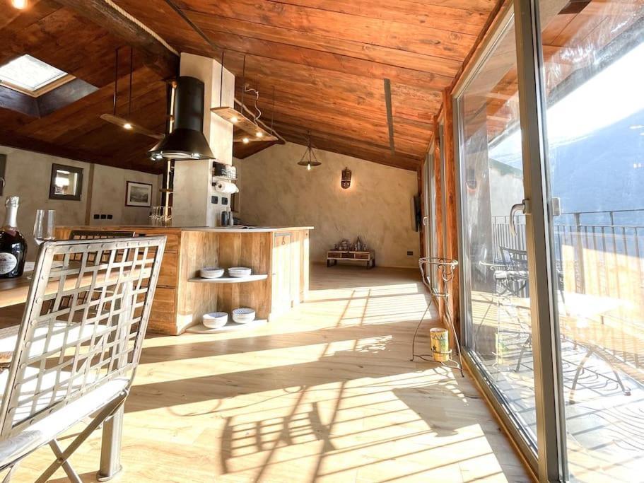 Romantic Home Stone With Amazing View Lake Of Como And Oleandra Laglio Eksteriør billede